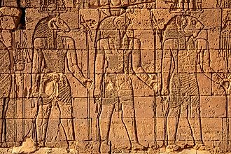 Naqa is a ruined ancient city of the Kushitic Kingdom of Meroe in modern-day Sudan