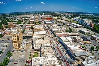 Aerial view of Salina, Kansas.