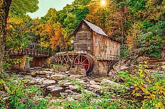 Glade Creek grist mill at Babcock State Park near Fayetteville, West Virginia.
