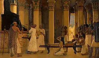 Ernest Board: An invocation to I-em-hetep, the Egyptian deity of medicine, c. 1912. By https://wellcomeimages.org/indexplus/obf_images/be/0d/212a812963673e93a1aae46724d7.jpgGallery: https://wellcomeimages.org/indexplus/image/V0018149.htmlWellcome Collecti