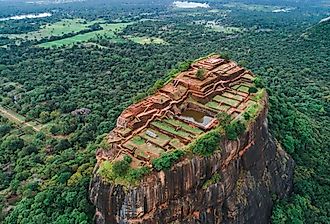 Aerial view of Sigiriya, Sri Lanka. Image credit Radchuck O.S via Shutterstock