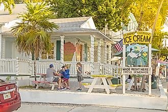 Ice Cream shop in Key West, Florida