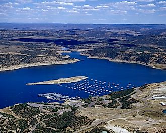 Aerial view of Navajo Lake, New Mexico