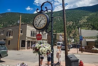 Street scene in the historic downtown of Georgetown, Colorado. Image credit raclro via iStock.com