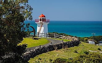 The lighthouse at Warrnambool on the Australian Pacific coast.