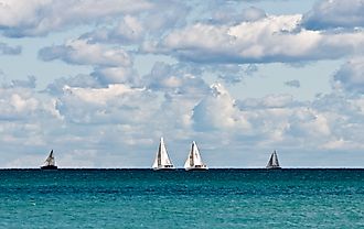 Sailing in Lake Michigan