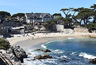 Lovers Point Park in Pacific Grove, California.