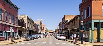 View of Main Street in the town of Van Buren, Arkansas. Editorial credit: Roberto Galan / Shutterstock.com