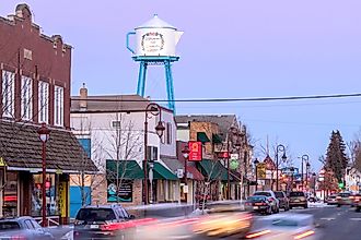 Rural Lindstrom, Minnesota and the Iconic Teapot Water Tower. Image credit Sam Wagner via Shutterstock