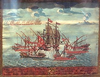 Capture of a Turkish warship in the Canal of Malta. Bailli Russo, 25 January 1652.