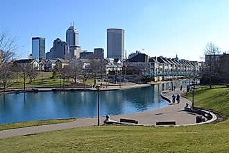 The beautiful city of Indianapolis, Indiana. Editorial credit: Jessica Kirsh / Shutterstock.com.