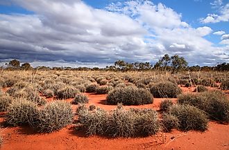 The Great Victoria Desert, in Australia. 