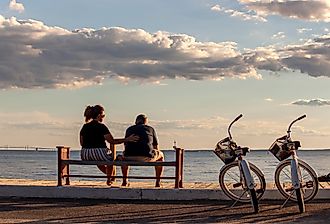 Waterfront in Rock Hall, Maryland. Image credit grandbrothers via Shutterstock
