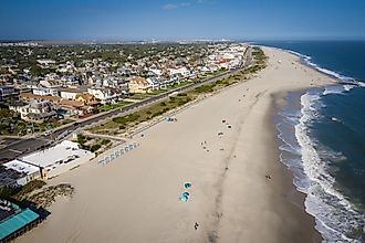 Aerial of Cape May New Jersey