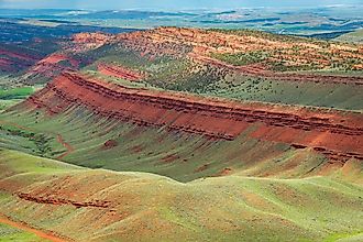 The Red Canyon located in Western Wyomings Fremont County, one of the most mountainous counties in the US. Credit: Zack Frank/ Shutterstock.com
