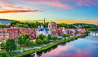 Augusta, Maine, downtown skyline.