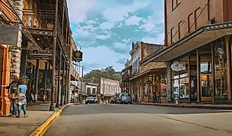 The Main Street in Eureka Springs, Arkansas. Editorial credit: shuttersv / Shutterstock.com