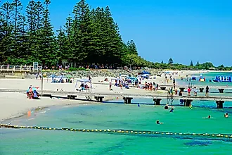 Busselton Australia Beach and Foreshore Western Australia Indian Ocean. Created 01.11.2024. Editorial Photo Credit: Dennis MacDonald Shutterstock.