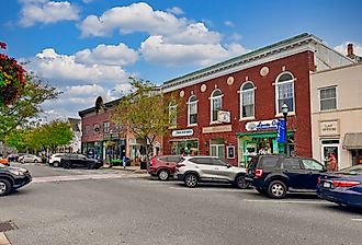 Second Street in downtown Lewes, Delaware. By Harrison Keely, CC BY 4.0, via Wikimedia Commons.