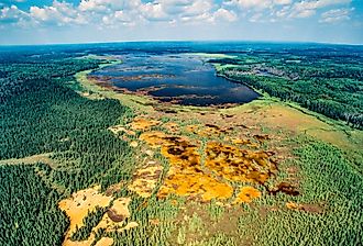 Aerial view of Manitoba landscape. Image credit Russ Heinl via Shutterstock.