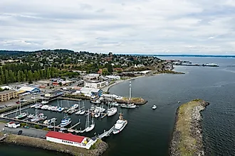 Aerial view of Port Townsend, Washington. Cascade Creatives / Shutterstock.com