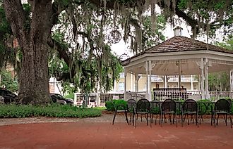 A gazebo in the town square of Bainbridge, Georgia.