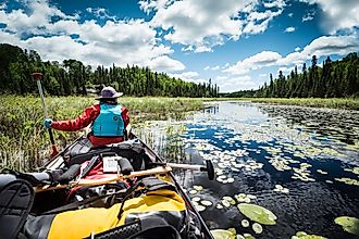 Beautiful view of the Boundary Waters Canoe Area in Ely, Minnesota. Editorial credit: Travis J. Camp via Shutterstock.com