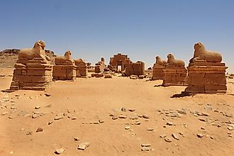 The ruins of the ancient city of Naqa, Sudan.