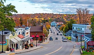 Street view in Sister Bay, Wisconsin, via Nejdet Duzen / Shutterstock.com