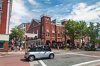 View of the historic downtown area in the town of Salem, Massachusetts. Editorial credit: Dan Hanscom / Shutterstock.com