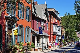 View of the historic town of Jim Thorpe