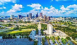Skyline of Atlanta, Georgia. Image credit: Kevin Ruck via Shutterstock.
