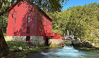 Alley Spring and grist mill in Eminence, Missouri.