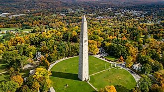 Aerial view of Bennington, Vermont.