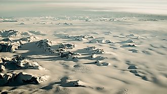 Most of Greenland's landscape is dominated by ice and snow for much of the year. Via Shutterstock / cvrestan