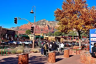 Downtown Sedona, Arizona. Editorial credit: Akane Brooks / Shutterstock.com