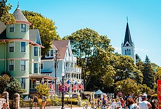 St. Anne's Church, Mackinac Island, Michigan. Image credit Michael Deemer via Shutterstock