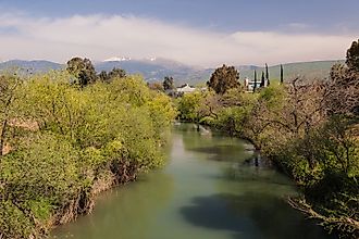 The Jordan River in Israel.