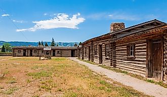 Overcast view of the Fort Caspar Museum at Wyoming.