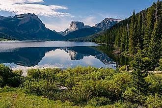 Part of the Wind River mountain range in the Bridger-Teton National Forest near Pinedale, Wyoming. 