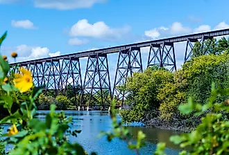 Hi-Line Railroad Bridge, North Dakota.