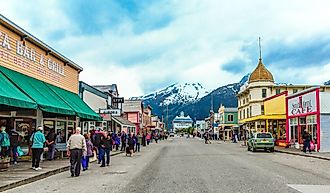 Skagway Street is a borough in Alaska with a full-time population of about 1,000 people.