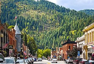 Downtown Wallace, Idaho.