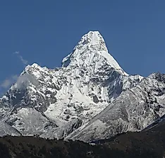 From Where Does Mount Everest Rise?