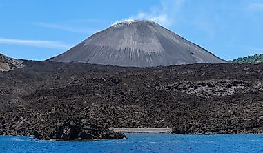 Which Is The Only Active Volcano In South Asia?