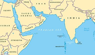 Which Countries Have Coastlines On The Arabian Sea?