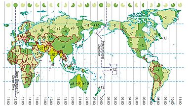 Countries With The Most Time Zones In The World