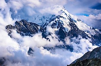 Where Does The Mountain Dykhtau (Dykh-Tau) Rise?