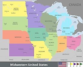 The Largest Lake In Each State Of The Midwest