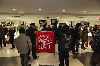 Black Friday Protestors Glue Locks, Prevent Shops From Opening